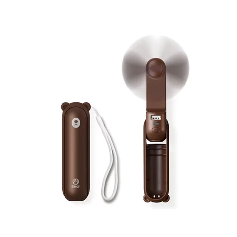 Quạt cầm tay Jisulife F8X Plus 4500mAh Nâu/ Xanh lá/ Đen