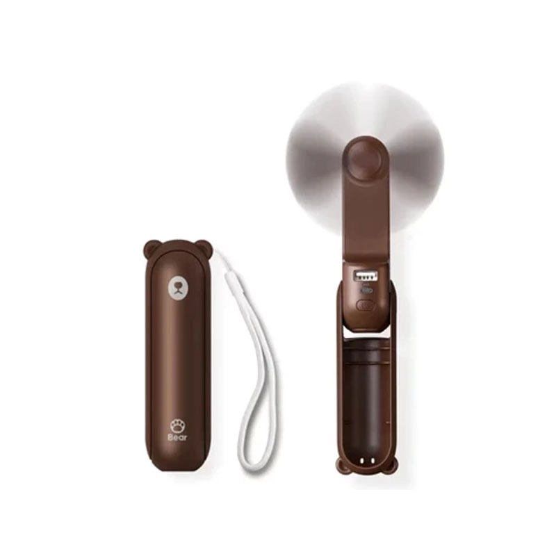 Quạt cầm tay Jisulife F8X Plus 4500mAh Nâu (Brown)