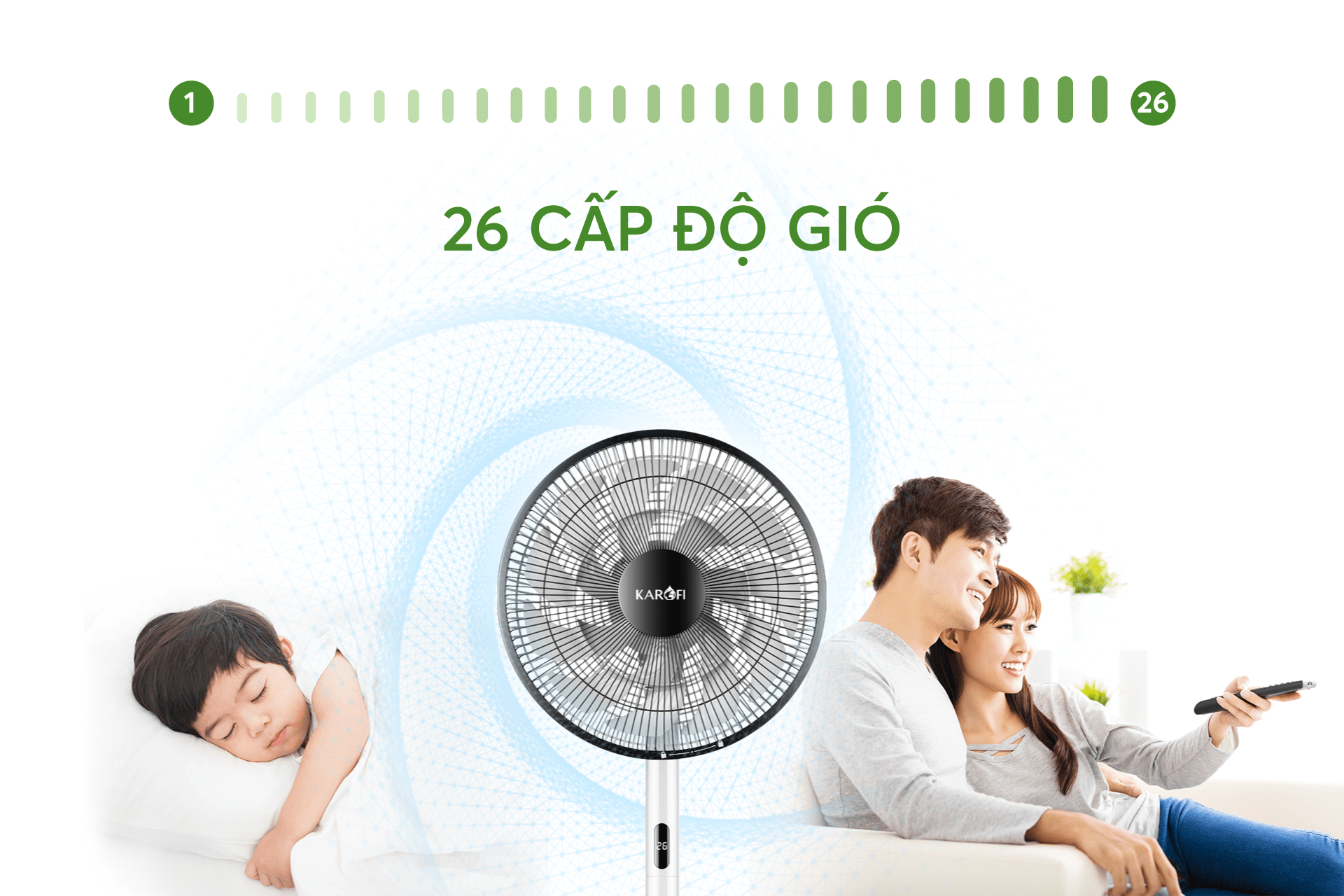 Quạt cây Karofi KF-352DC