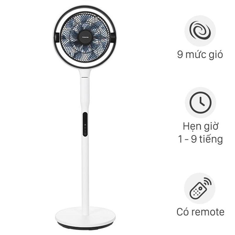Quạt cây tuần hoàn Toshiba F-DSC80XVN(W)-có điều khiển
