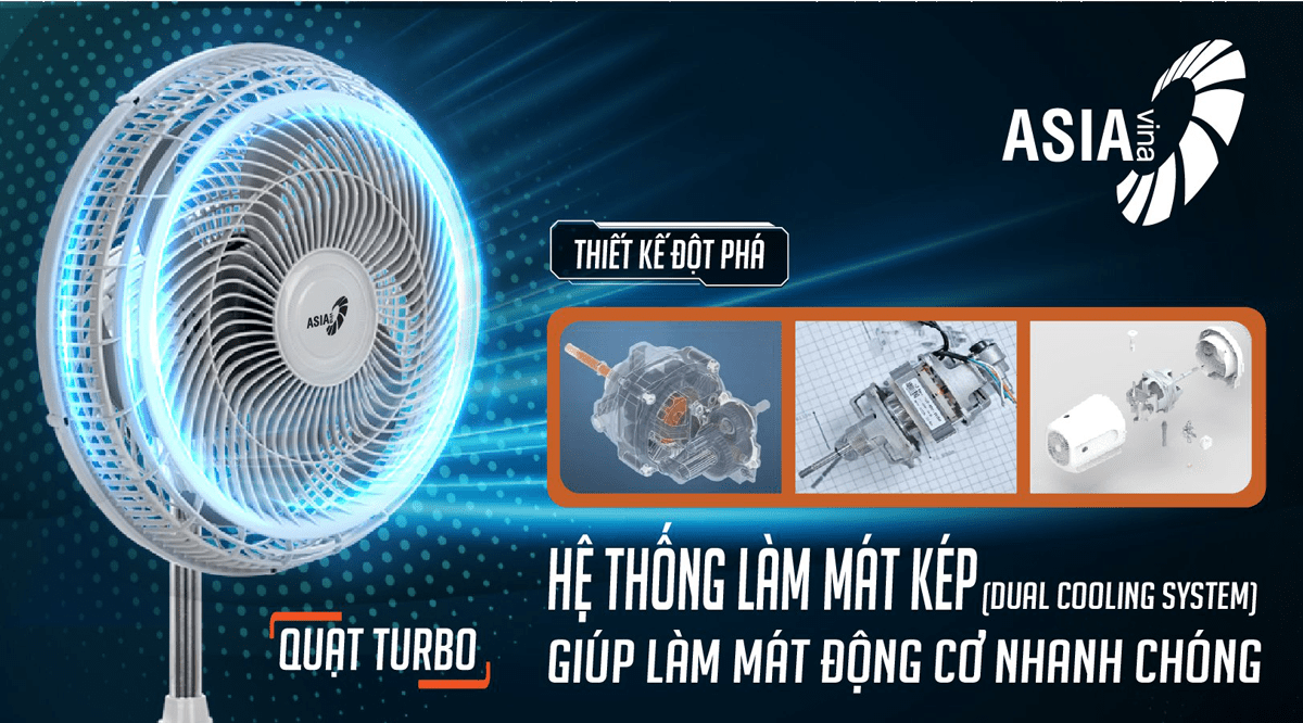 Quạt cây Turbo Asia DTB1601-XV0