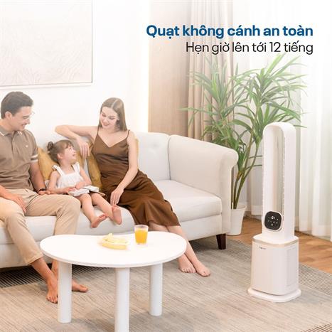 Quạt không cánh kết hợp lọc không khí Fujihome BF-05R-HEPA- có điều khiển