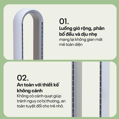 Quạt không cánh kết hợp lọc không khí Fujihome BF308DC-HEPA- có điều khiển