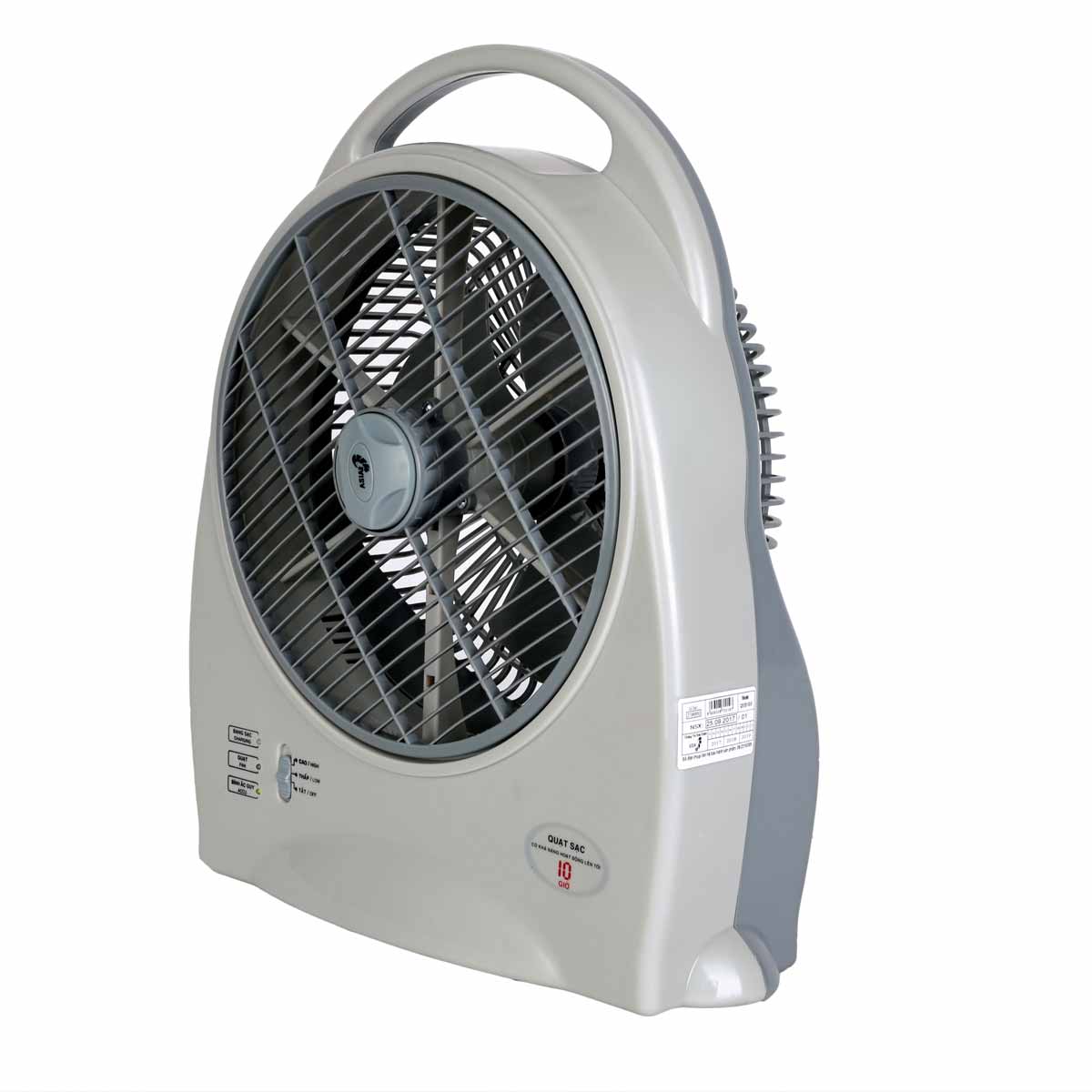 Quạt sạc Asia QS1001-SV0