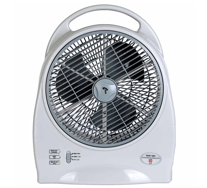 Quạt sạc Asia QS1001-SV0
