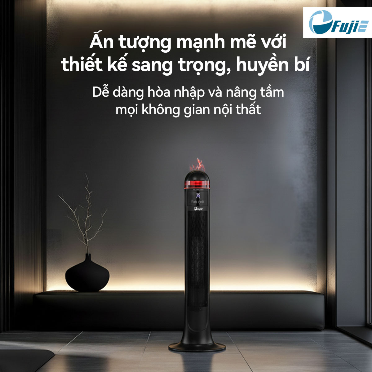 Quạt sưởi thông minh Ceramic FujiE VH221 có điều khiển