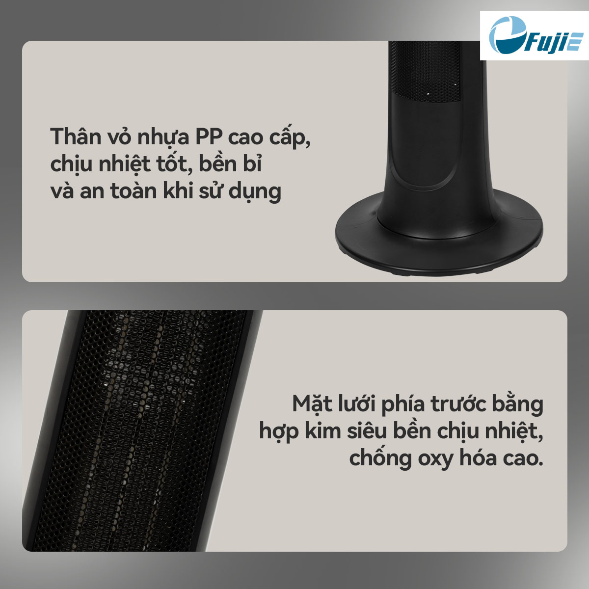 Quạt sưởi thông minh Ceramic FujiE VH221 có điều khiển