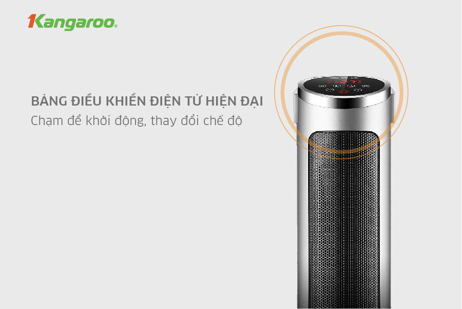 Quạt sưởi Ceramic Kangaroo KGFH06 Hiển thị LED