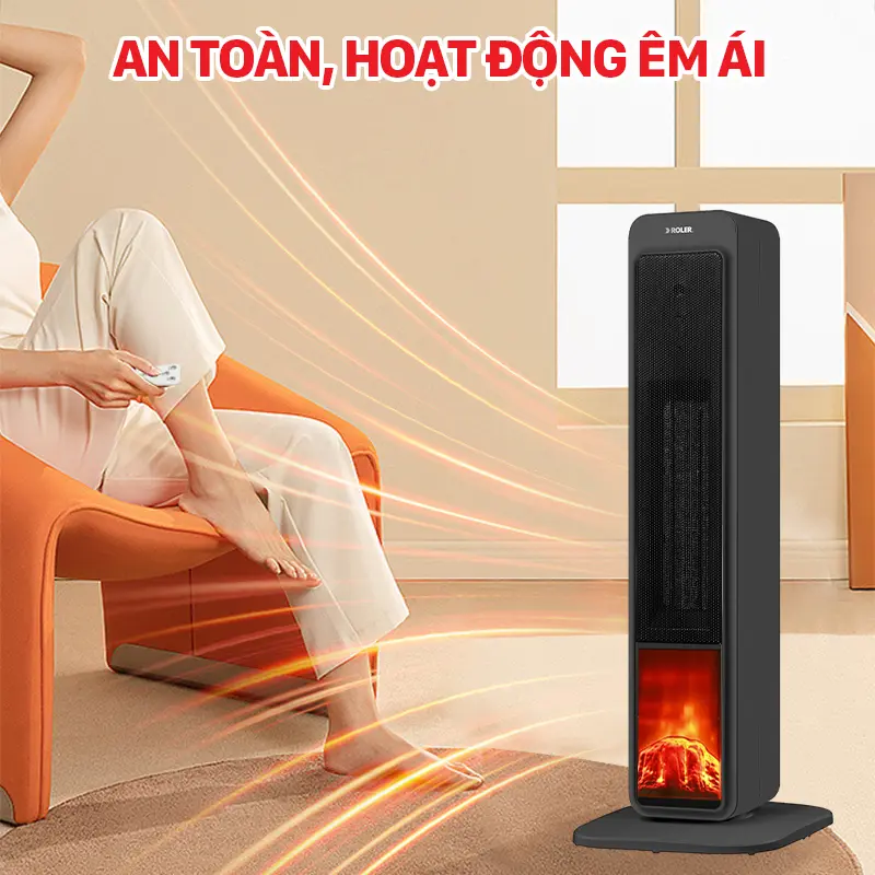 Quạt sưởi Ceramic Roler RC - 2123R (2000W)