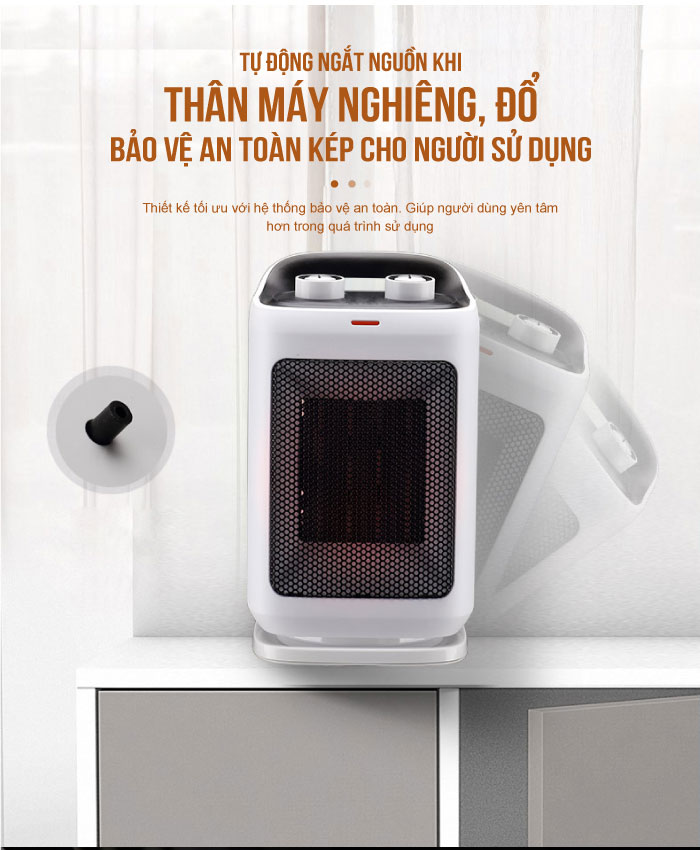 Quạt sưởi Ceramic Roler RC-2120 (1500W)