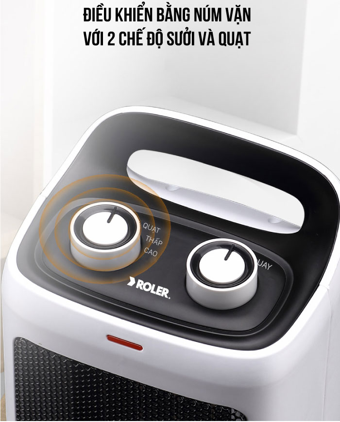 Quạt sưởi Ceramic Roler RC-2120 (1500W)