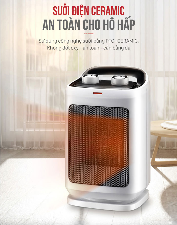 Quạt sưởi Ceramic Roler RC-2120 (1500W)