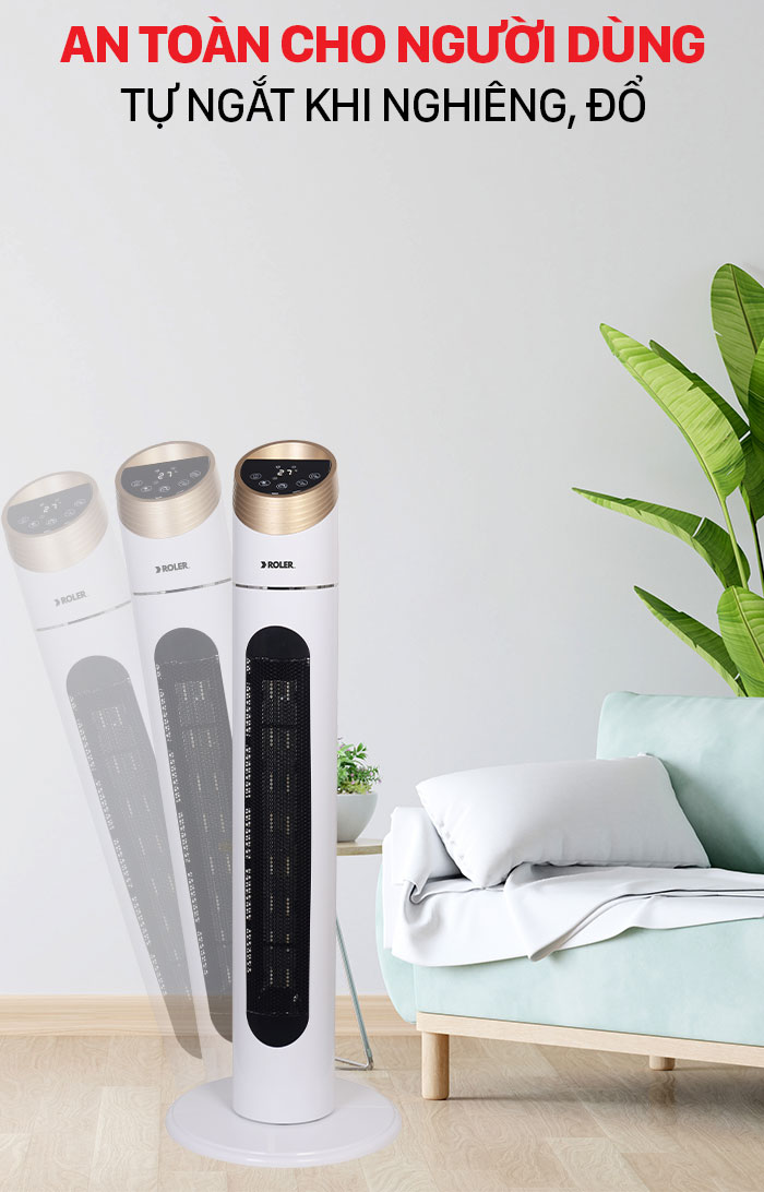 Quạt sưởi Ceramic Roler RC-2122R (2000W)