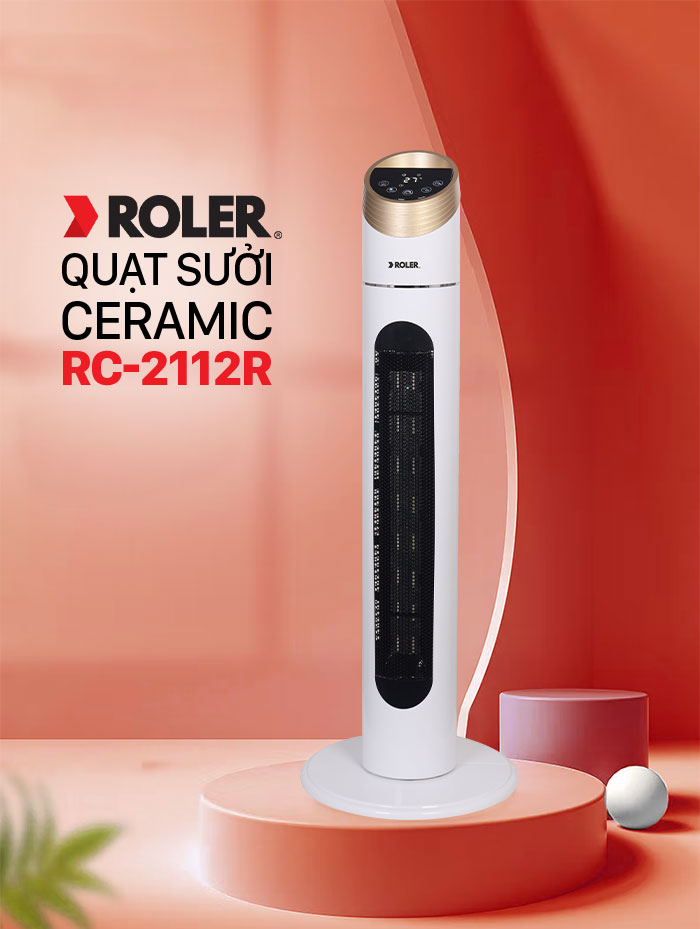 Quạt sưởi Ceramic Roler RC-2122R (2000W)