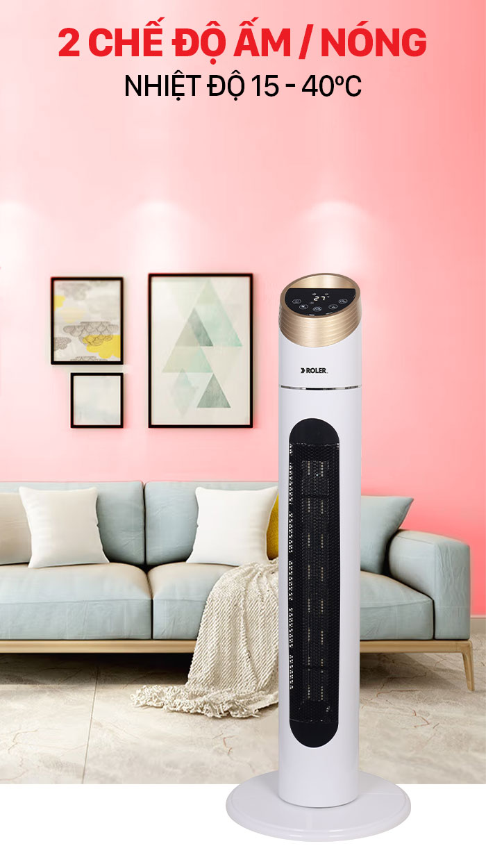 Quạt sưởi Ceramic Roler RC-2122R (2000W)