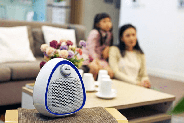 Quạt sưởi gốm mini FujiE CH-202 xanh, 1000W