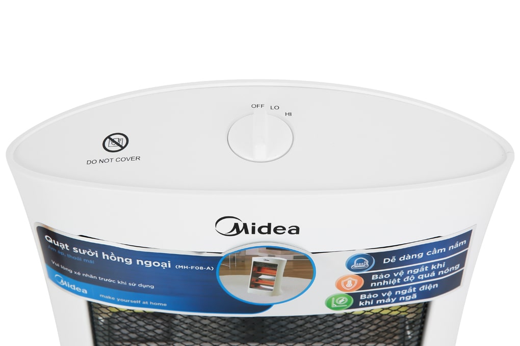 Quạt sưởi hồng ngoại Midea MH-F08-A 800W
