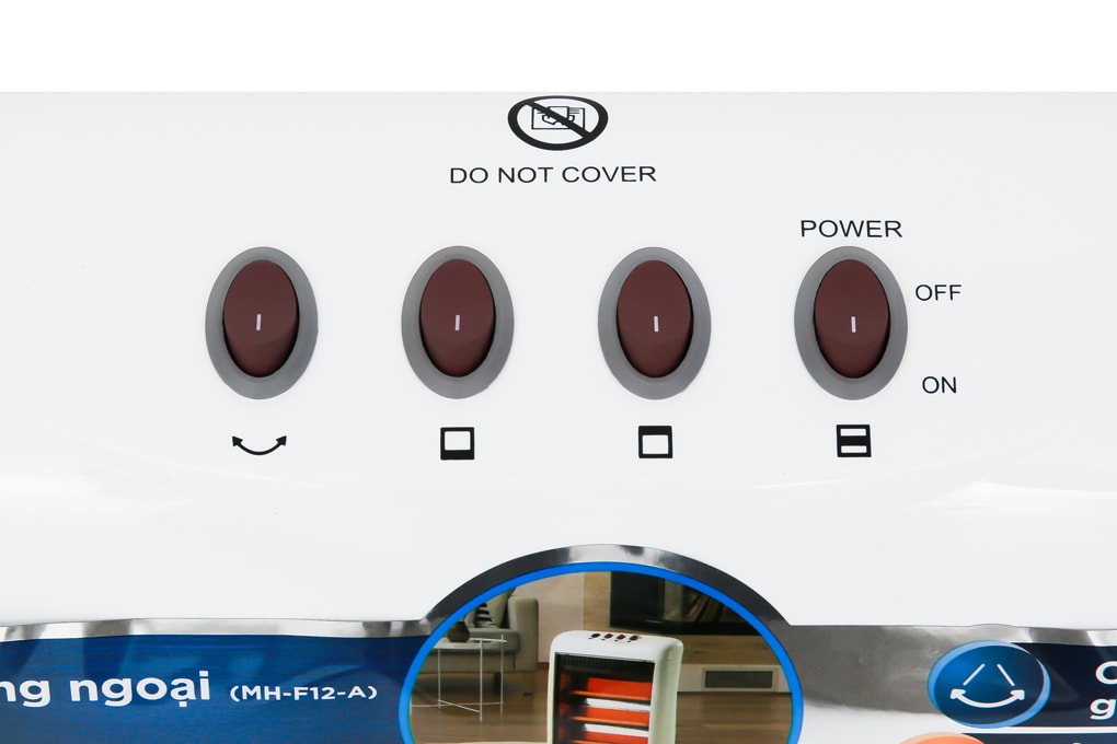 Quạt sưởi hồng ngoại Midea MH-F12-A 1200W