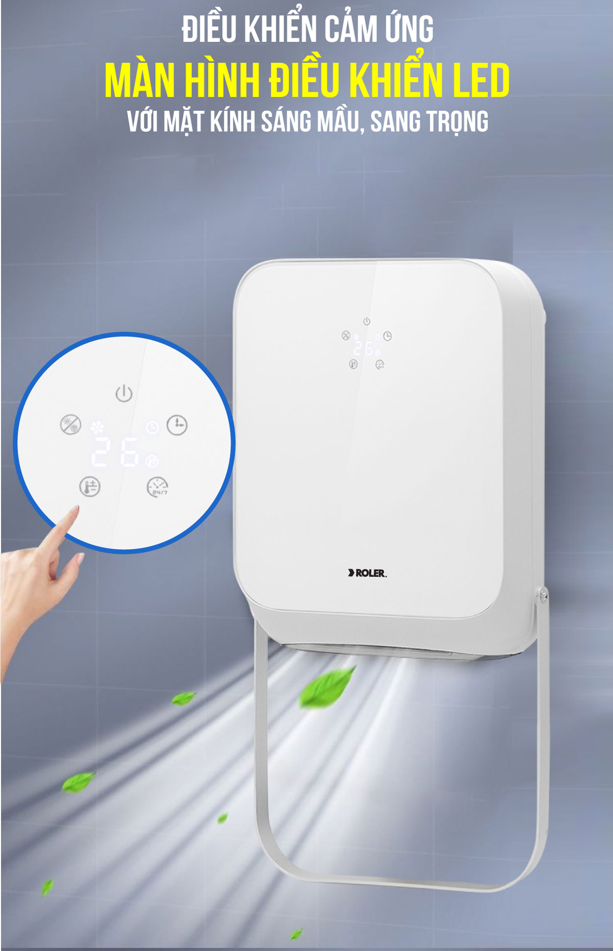 Quạt sưởi phòng tắm đa năng Roler RL - 2116GW