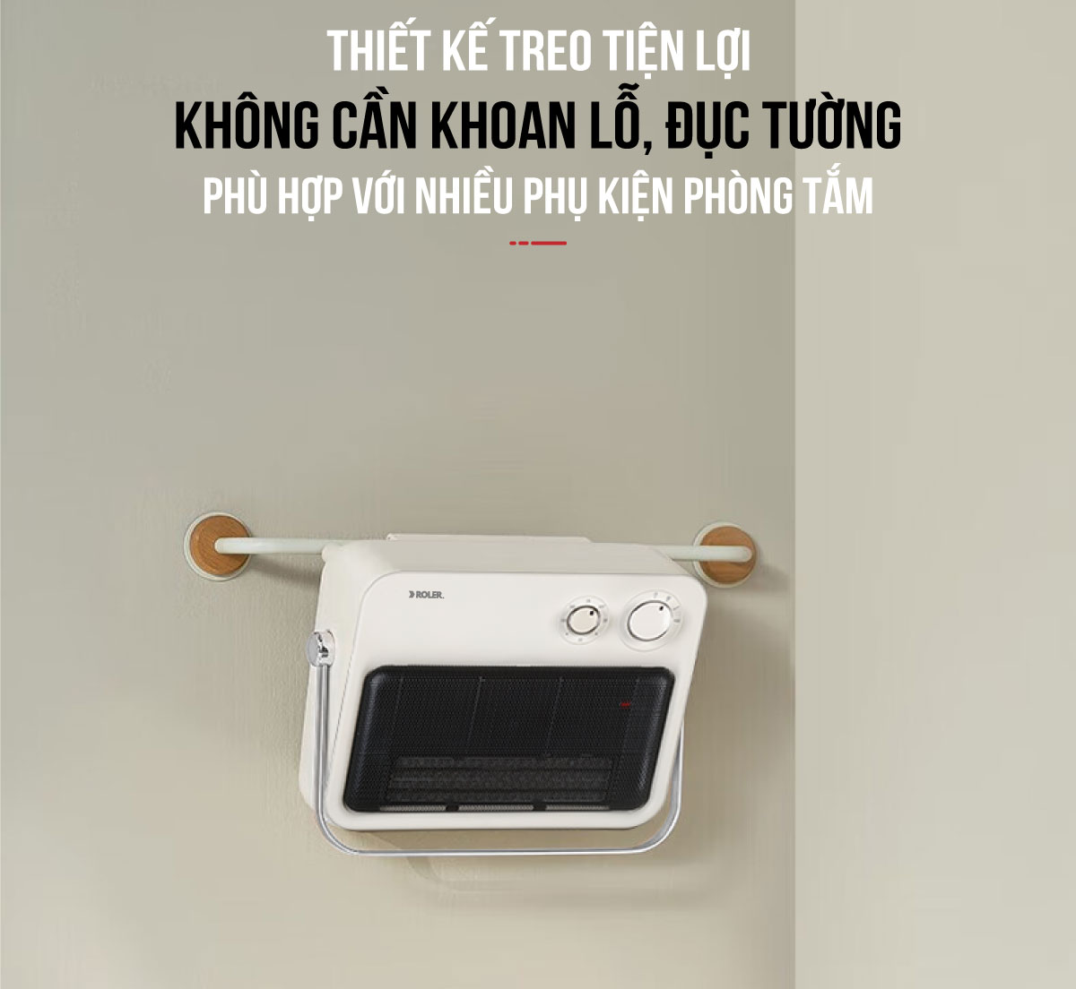 Quạt sưởi phòng tắm đa năng Roler RL - 2117