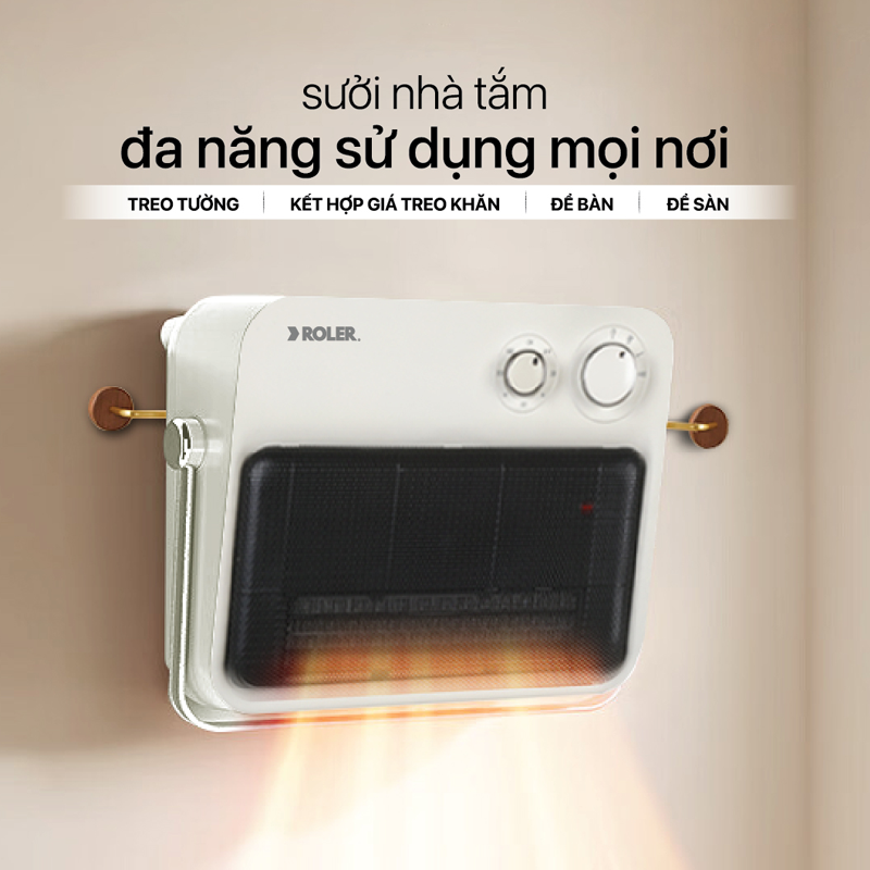 Quạt sưởi phòng tắm đa năng Roler RL - 2117