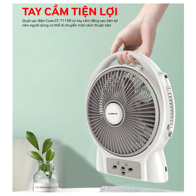 Quạt tích điện Coex CF-7115R