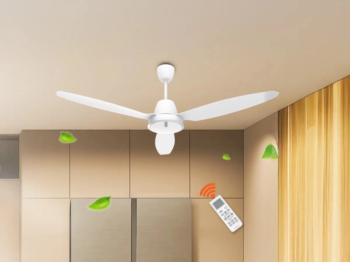 Quạt trần 3 cánh Nanoco DC NCF6031-W-trắng-ti43-Điều khiển