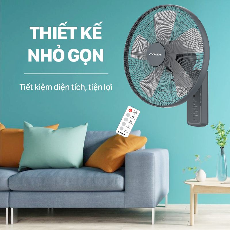 Quạt treo tường Coex CW-7213A (Điều khiển từ xa)