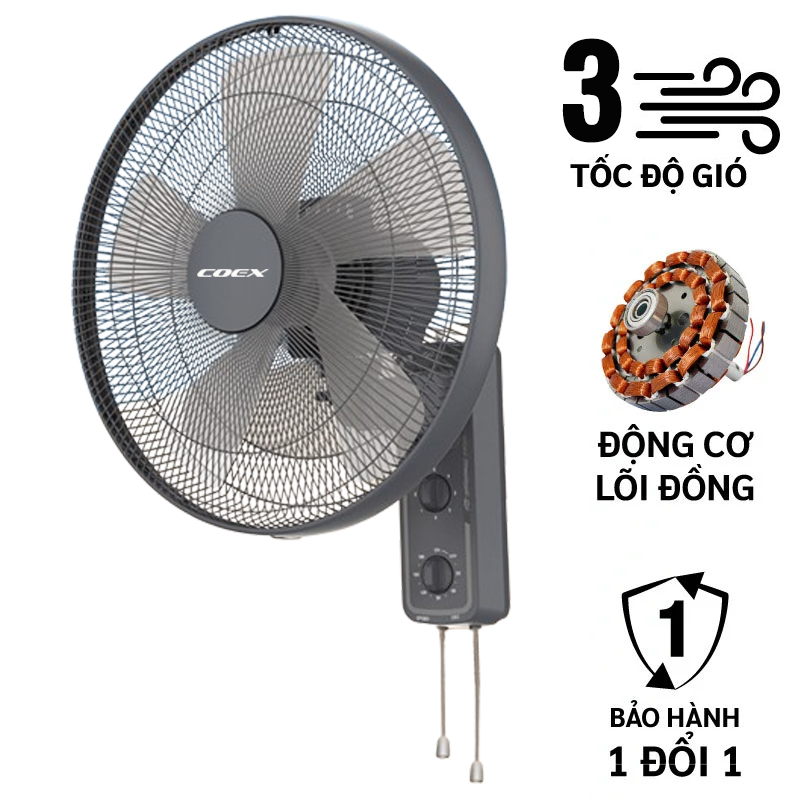 Quạt treo tường Coex CW-7212