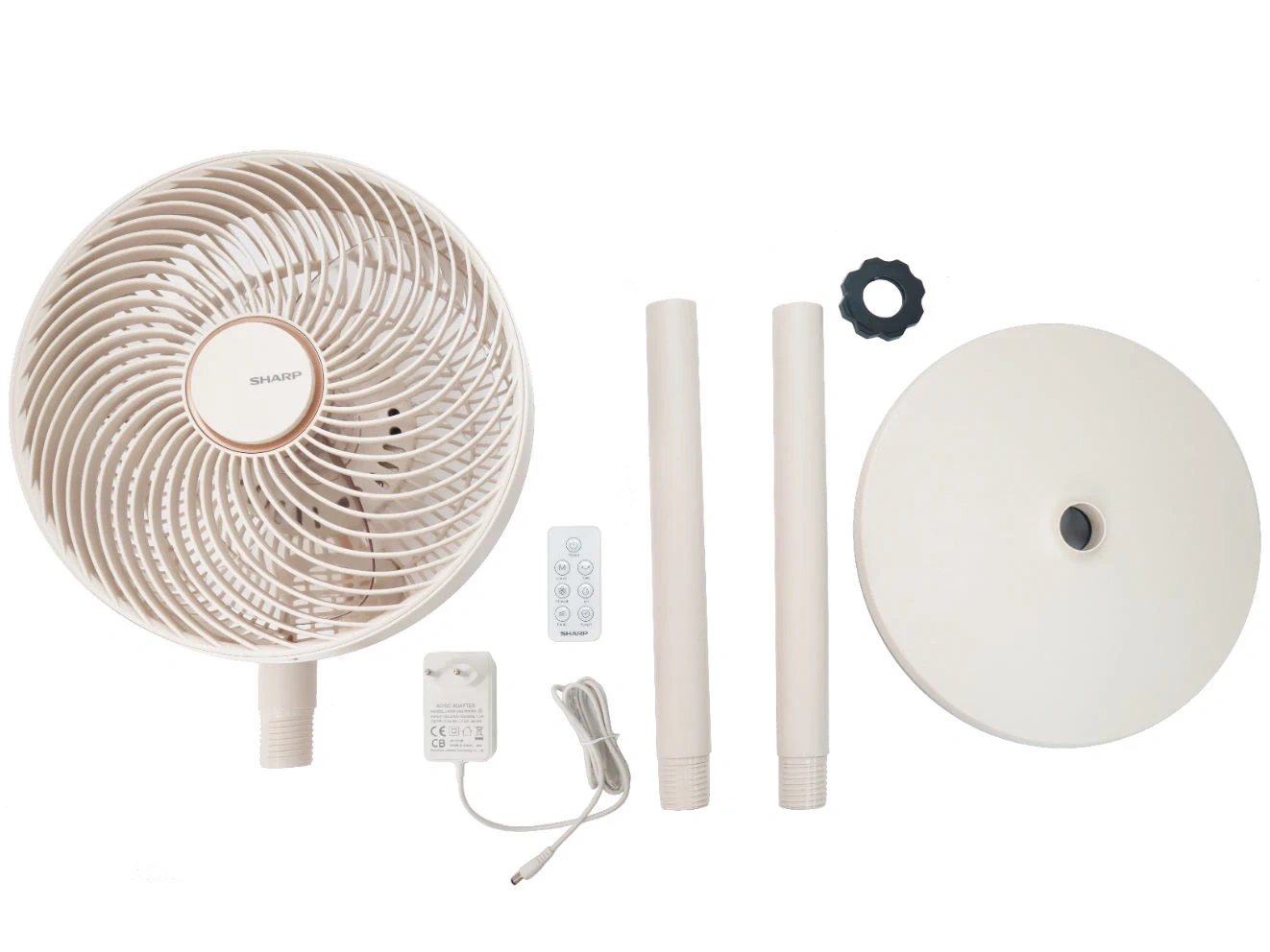 Quạt tuần hoàn 3 cánh Sharp DC PJ-CD114V-C-Điều khiển