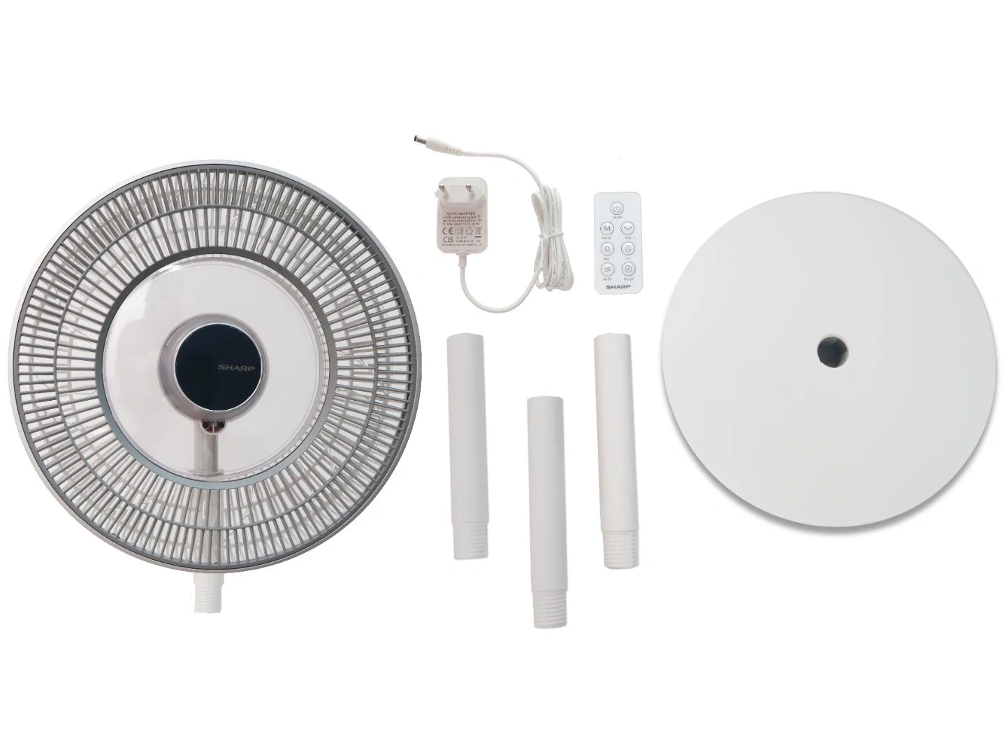 Quạt tuần hoàn AI 9 cánh Sharp DC PJ-CD404V-W-Điều khiển