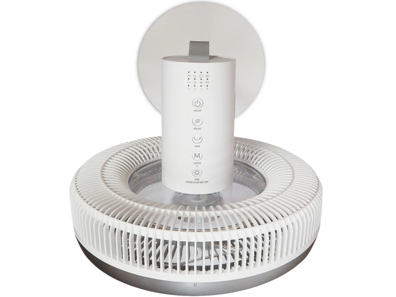 Quạt tuần hoàn AI 9 cánh Sharp DC PJ-CD404V-W-Điều khiển