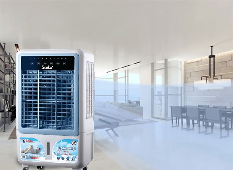 Quạt điều hòa điện tử Saiko EC-4000E - Có điều khiển