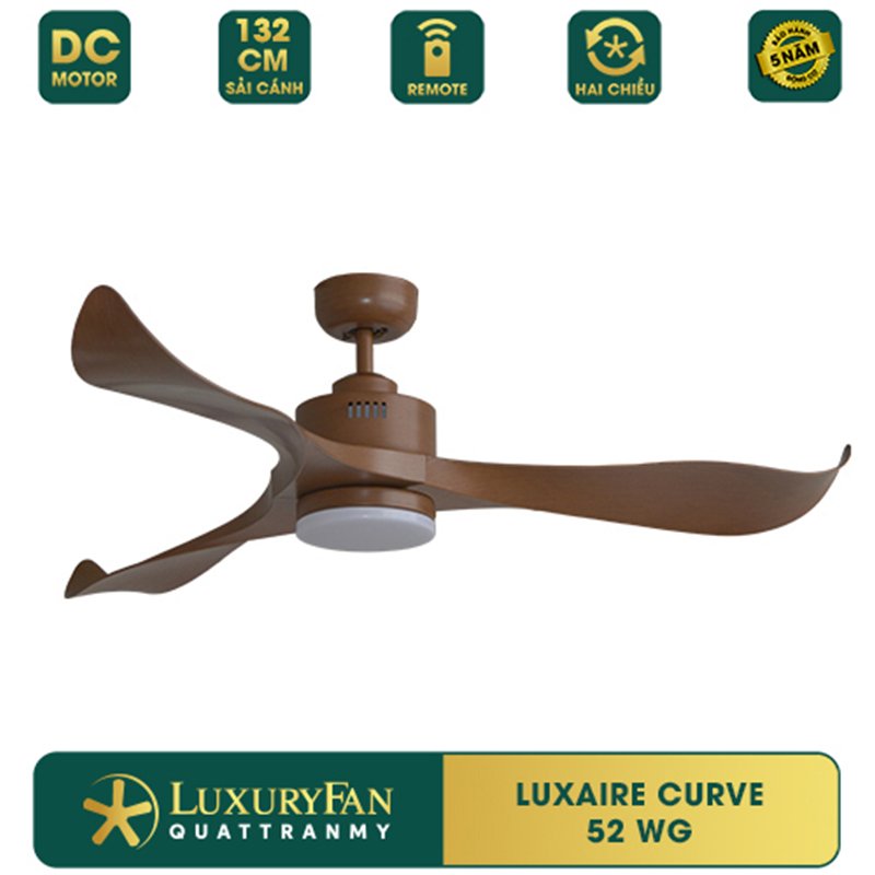 Quạt Trần Luxuryfan Luxaire  - Curve CV523-DC-LED