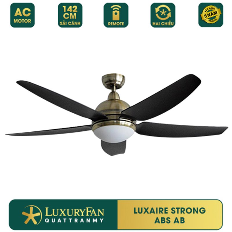 Quạt Trần Luxuryfan Luxaire - Strong St565-Ac/Abs-E27