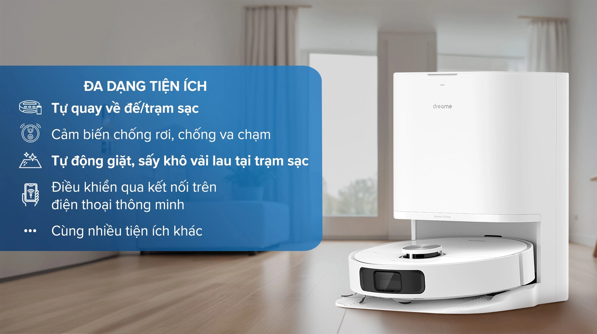 Robot hút bụi lau nhà Dreame L10 Prime