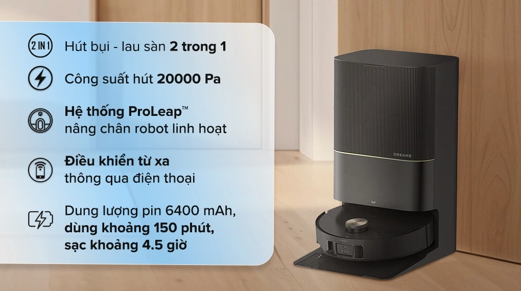 Robot hút bụi lau nhà Dreame X50 Ultra
