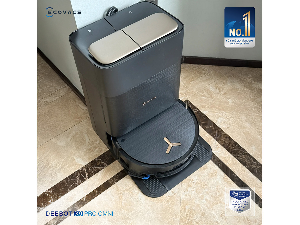 Robot hút bụi lau nhà Ecovacs X9 Pro Omni