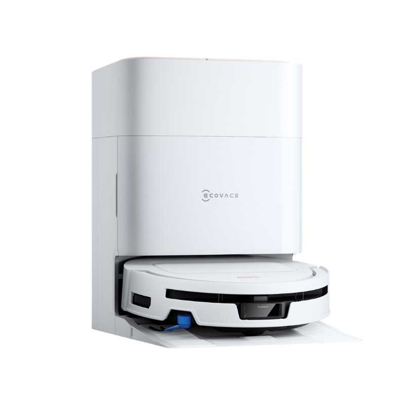 Robot hút bụi lau nhà giặt giẻ Ecovacs T80 Max Omni White