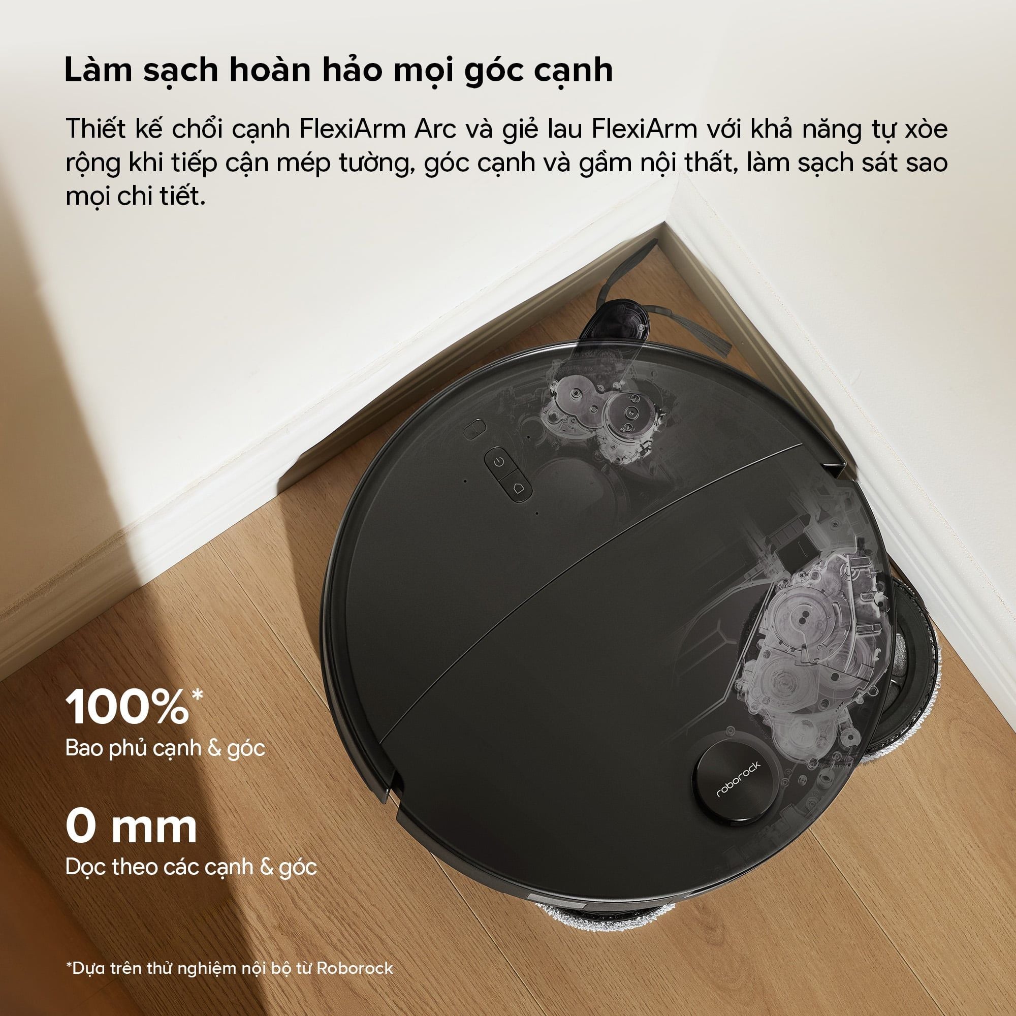 Robot hút bụi lau nhà giặt giẻ Roborock Qrevo Edge 2 Đen