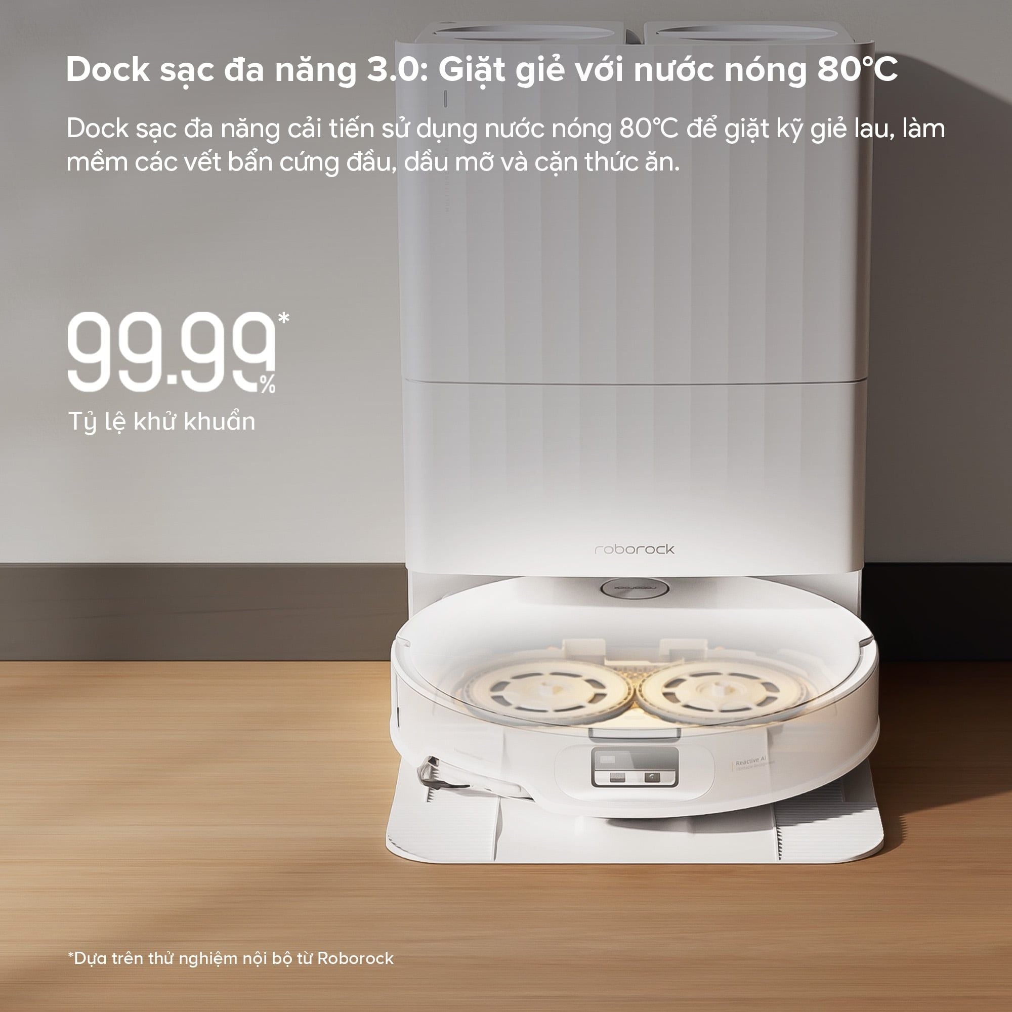 Robot hút bụi lau nhà giặt giẻ Roborock Qrevo Edge 2 Đen