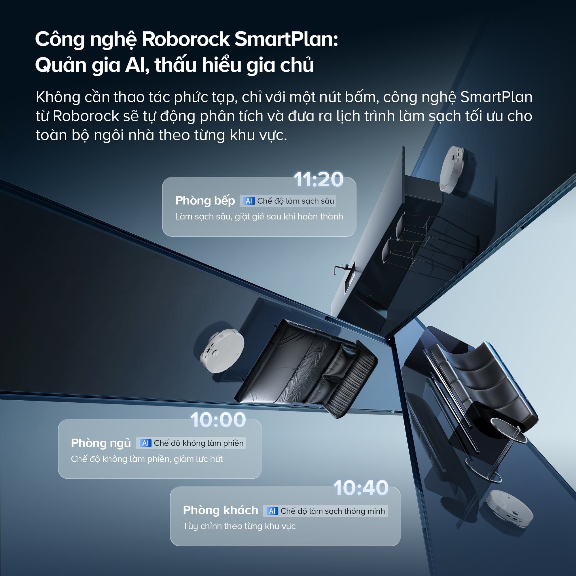 Robot hút bụi lau nhà giặt giẻ Roborock Qrevo Edge 2 Đen