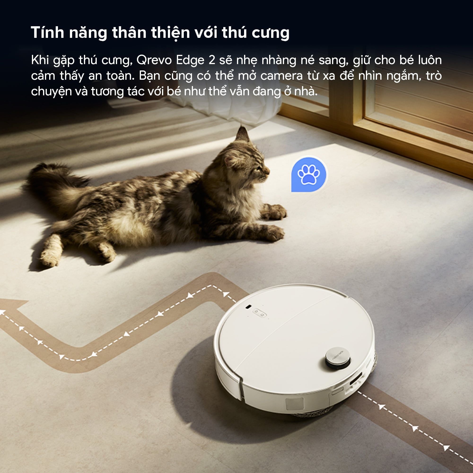 Robot hút bụi lau nhà giặt giẻ Roborock Qrevo Edge 2 Đen