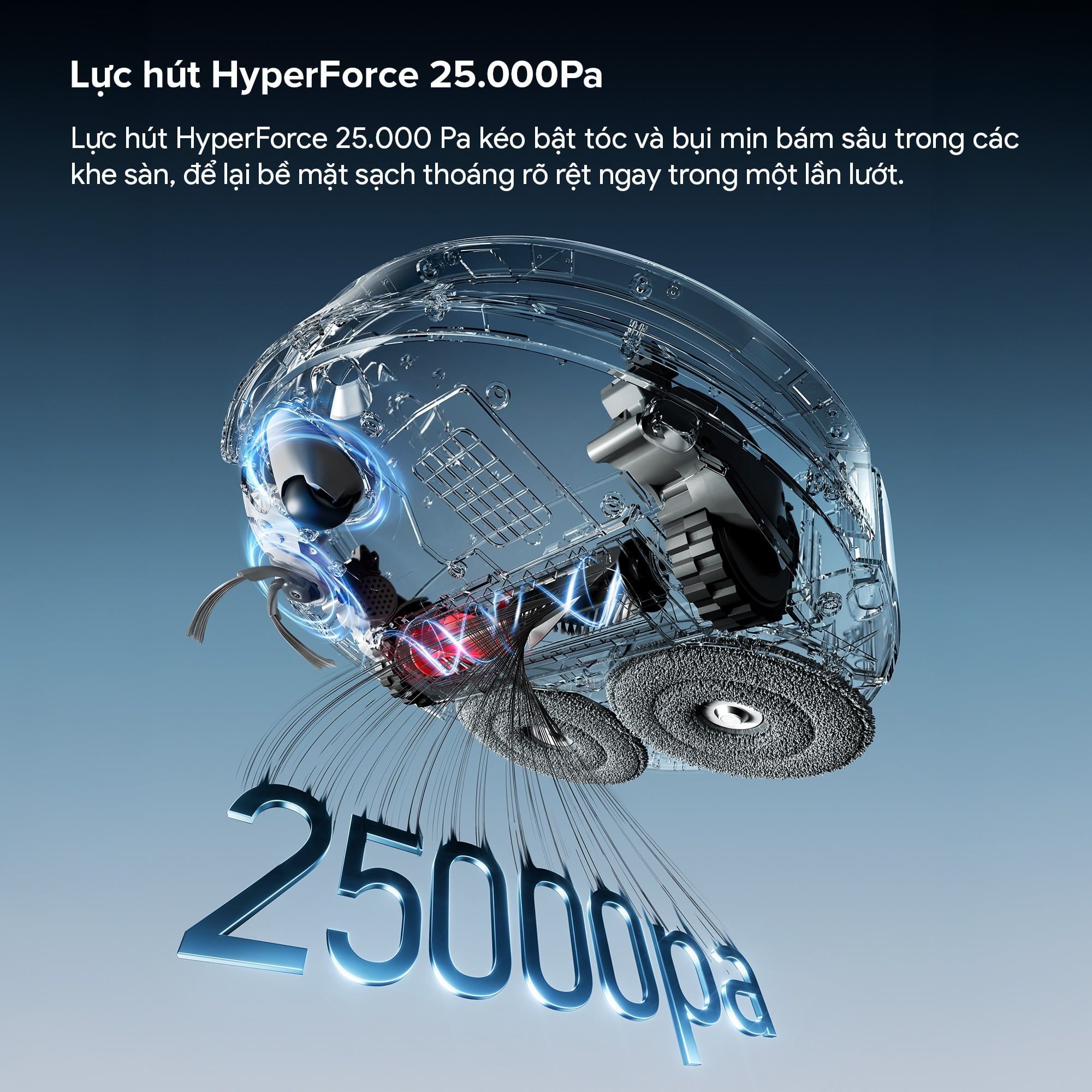 Robot hút bụi lau nhà giặt giẻ Roborock Qrevo Edge 2 Trắng