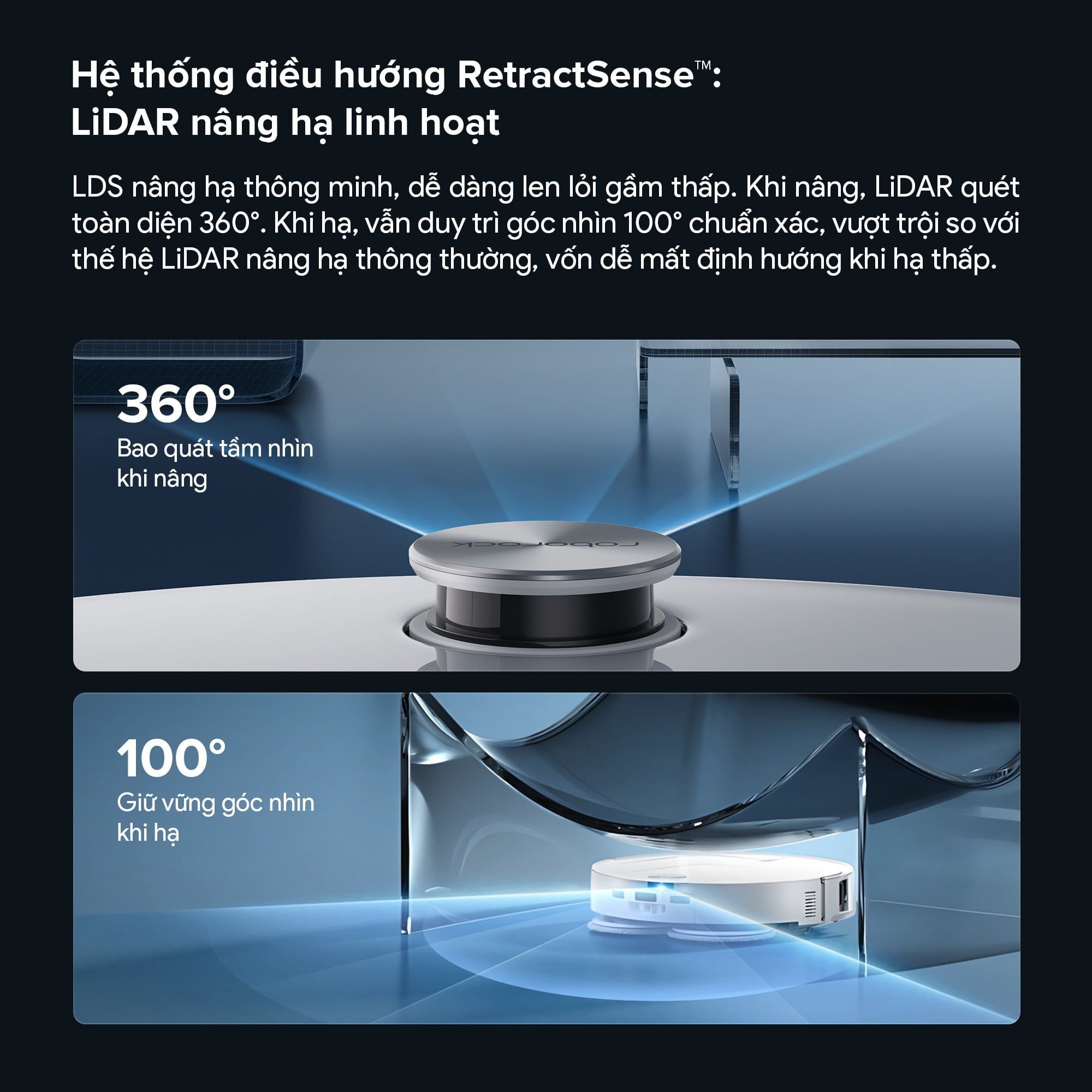 Robot hút bụi lau nhà giặt giẻ Roborock Qrevo Edge 2 Trắng