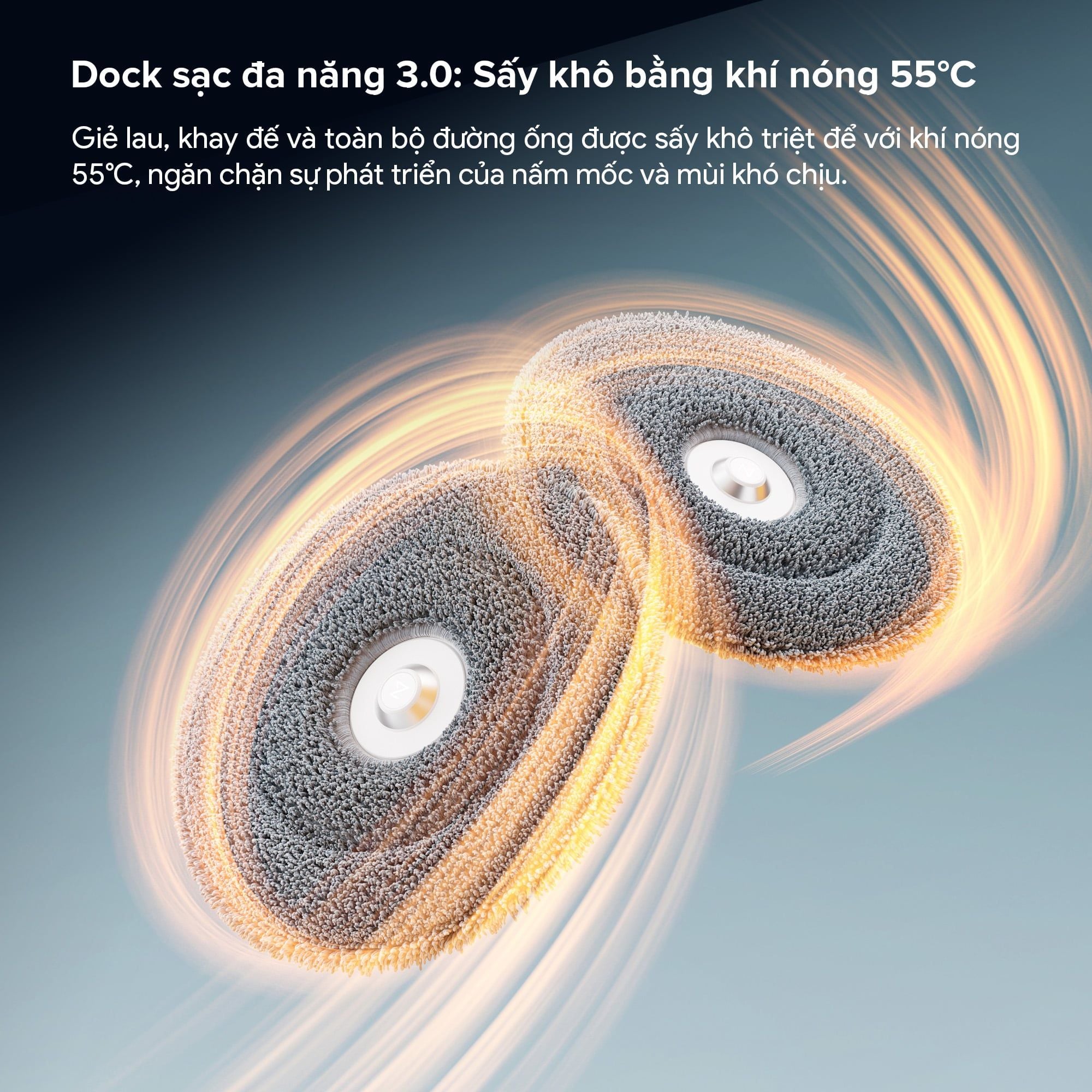 Robot hút bụi lau nhà giặt giẻ Roborock Qrevo Edge 2 Trắng