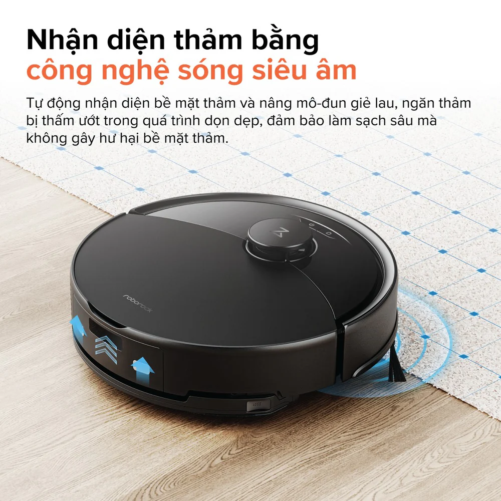 Robot hút bụi lau nhà Roborock Q10 VF+ Đen