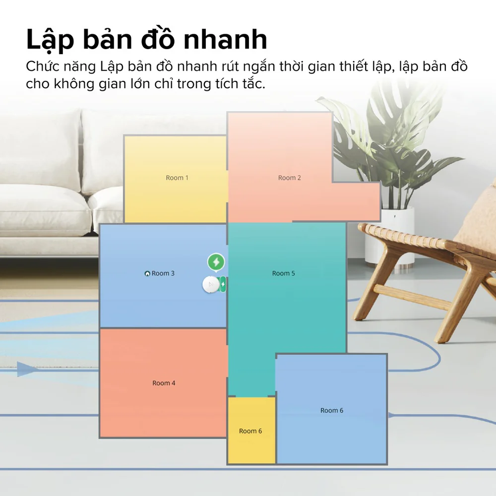 Robot hút bụi lau nhà Roborock Q7 TF+ Đen