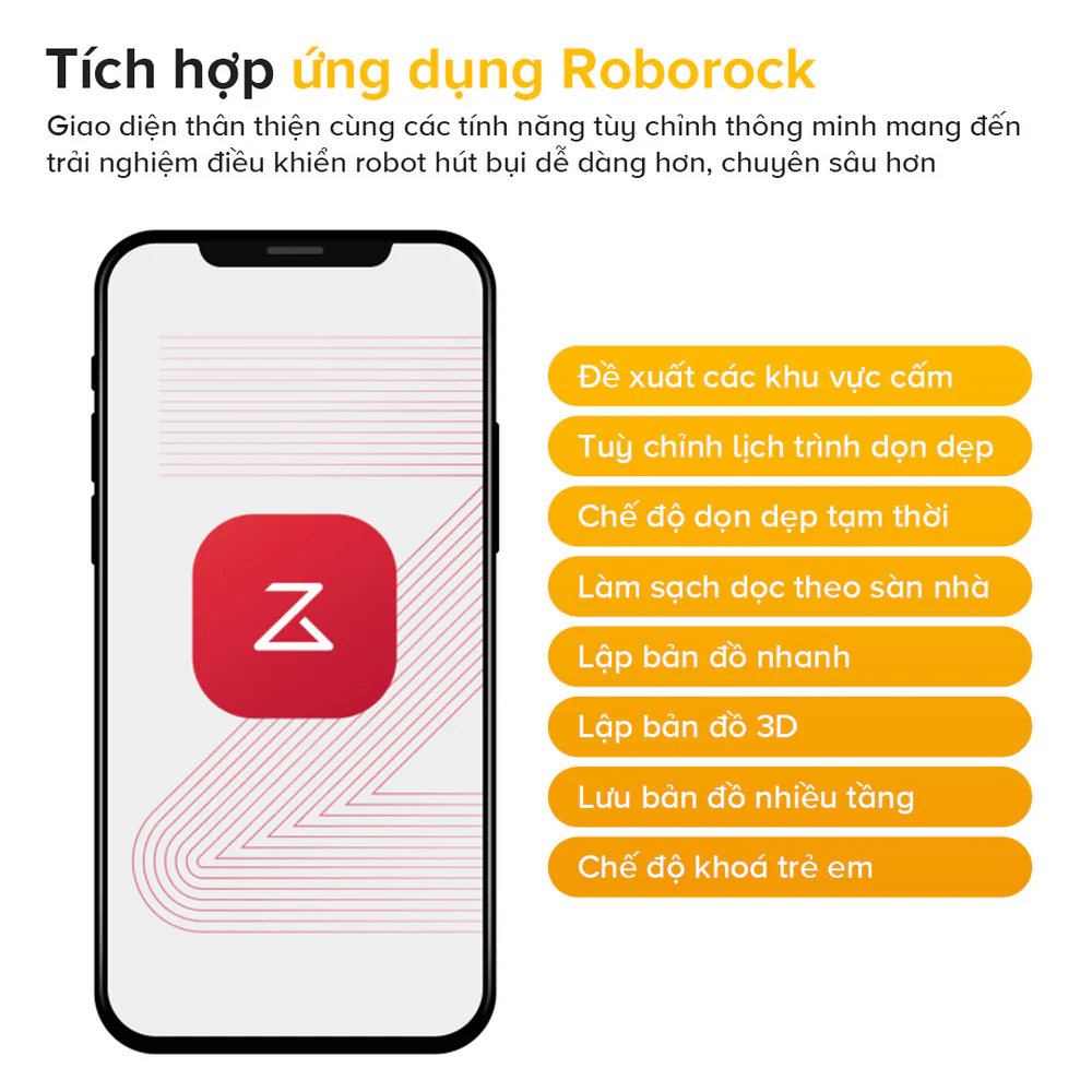 Robot hút bụi lau nhà Roborock QR 798 Đen