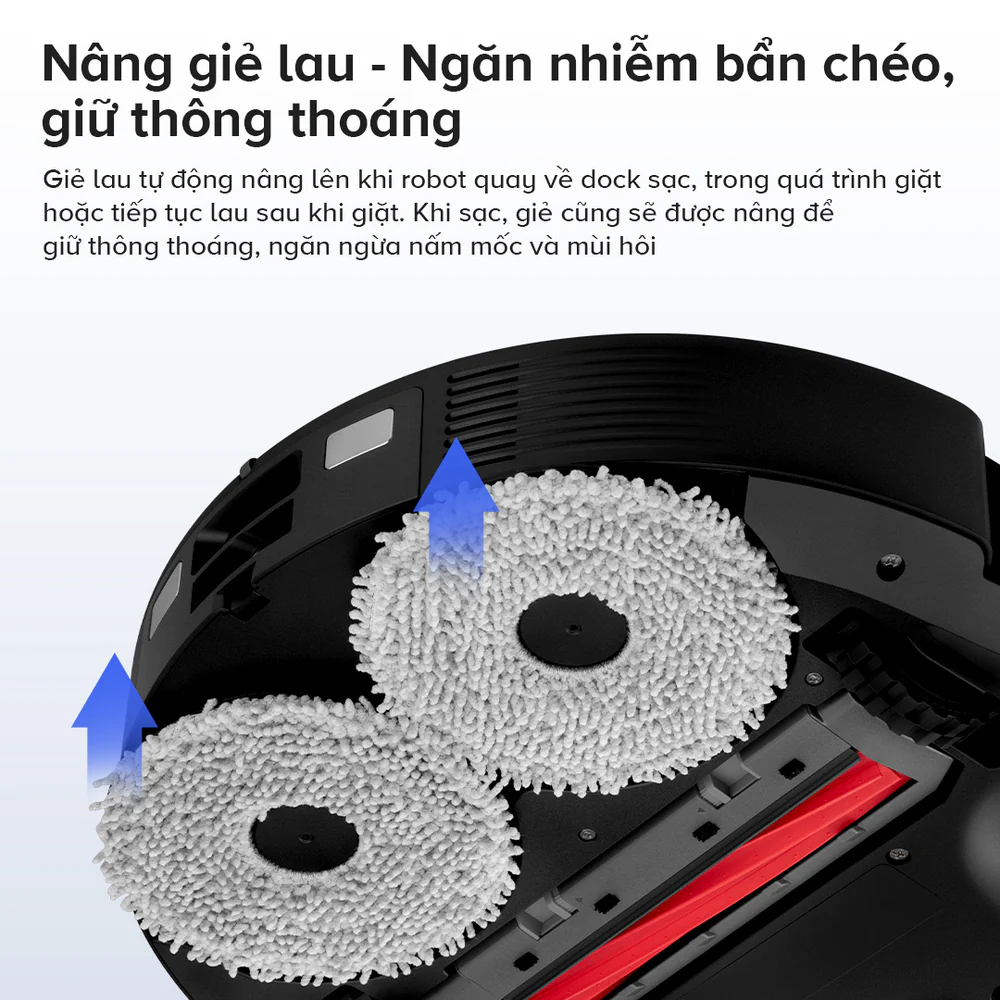 Robot hút bụi lau nhà Roborock QR 798 Đen